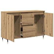 vidaXL Sideboard Artisan-Eiche 101,5 x 35 x 70 cm Holzwerkstoff - Braun - Übersicht 5
