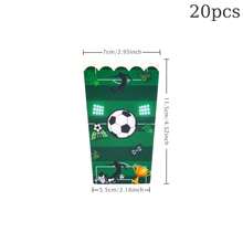 Soccer Field Themed Popcorn Boxes, Disposable Paper Snack Containers With Football & Trophy Print, 4.52x2.95" Tall Treat Boxes For Sports Themed Party, Game Day Celebration, Backyard Gathering, Movie Night, Carnival, Outdoor BBQ, Party Favors, Candy Buffet, Dessert Table Decor, Sturdy Paper Popcorn Holders Multi Size Optional With 10PCS 20PCS 50PCS 100PCS For All Adult Celebration Occasions - Multicolor - View 9