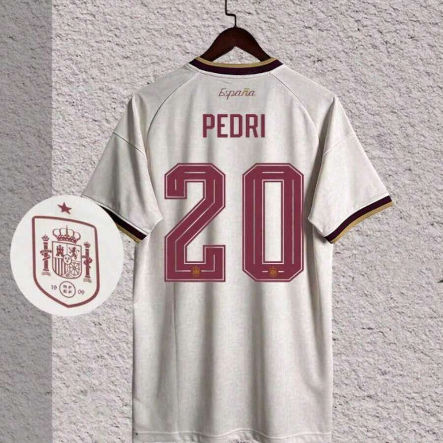 [48-Hour Shipping] Spanish National Team 2026-2027 Season Away White Short-Sleeve Football Jersey, Player Version, Numbers 2 / 8 / 10 / 16 / 17 / 19 / 20 OXYJ - 2號 - 查看 1