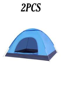 Tenda Luar Ruangan Aneka Warna, Tahan Air, Tahan Sinar UV, Anti Serangga, Mudah Dirakit, Portabel, Buatan Tangan, Perlengkapan Luar Ruangan, Cocok Untuk 1-3 Orang Berkemah, Mendaki, Trekking - MultiWarna - View 28