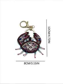 Bộ trang trí túi xách hình sinh vật biển đính cườm thủ công, bao gồm sao biển, cá ngựa, bạch tuộc và tôm hùm. Phụ kiện trang trí túi xách, quà tặng giáo viên. - Nhiều màu - Xem 15