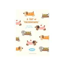 1pc Dachshund Dog Illustration Notebook, Thicker Eyesight-Protecting Inner Pages, Refreshing Healing Daily Planner, Soft & Cute Dachshund Theme Diary, Waterproof & Scratch-Resistant Cover, Beige Eyesight-Protecting Paper, Suitable For Daily Note-Taking, Learning Record, And Journaling, Flat-Lay Dachshund Planner, Niche Practical Gift Notebook - Multicolor - View 14