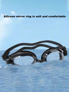 1pc High Definition Anti-Fog Anti-Fog Swimming Goggles For Men And Women, Professional Diving Equipment - Pink - View 5