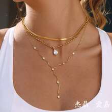 Jieding  Rod Chain Titanium Steel Necklace Light Luxury Niche Accessories Non-Fading Clavicle Chain Stainless Steel Products - JDN0311456 - 查看 2