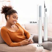 Earbuds Cleaning Kit Earphone Cleaner Multi-Function Cleaning Pen With Soft Brush Flocking Sponge Dust Removal Ear Buds Charging Port Speaker Electronics - 1 - View 8