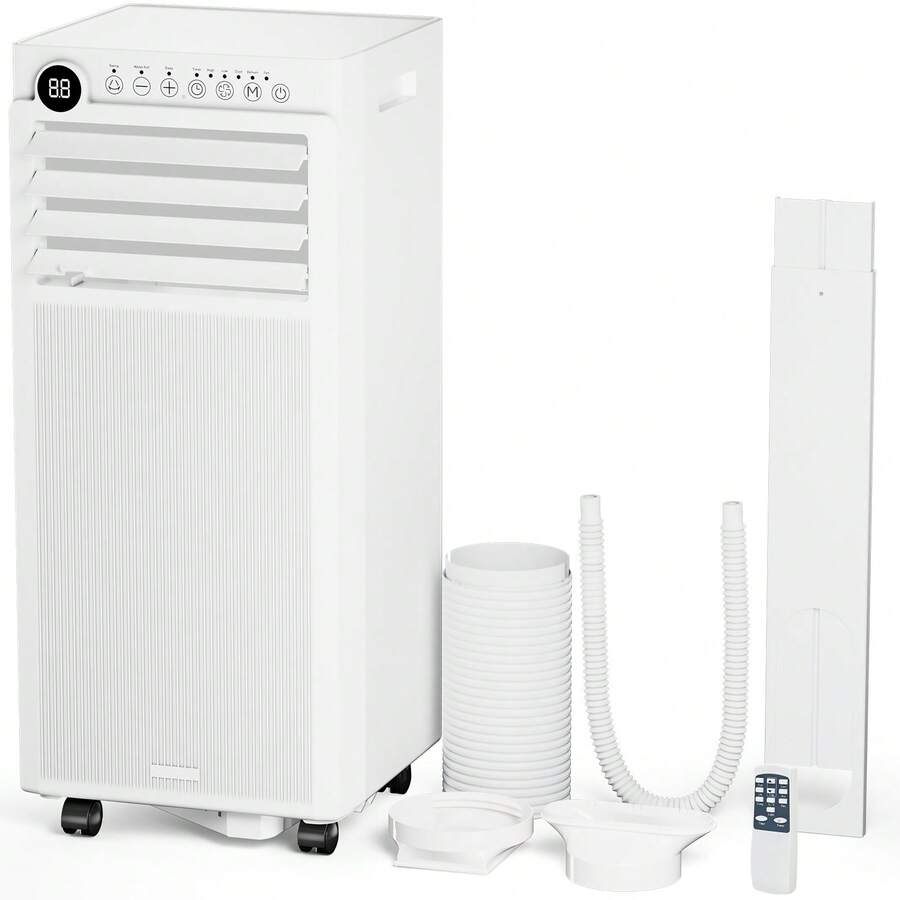Havato 8000BTUs Portable Air Conditioner For Bedroom With Drainage-Free Cooling, 4 In 1 Portable AC Units With Cool, Fan, Dehumidifier, Sleep, 24H Timer/Remote/Window Kits - US A Type Plug(110-127V) - View 1