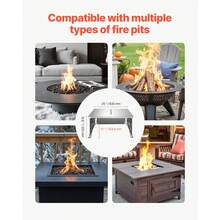 Fire Pit Covers - Quadratische Form, 64 cm (25 Zoll) - View 5