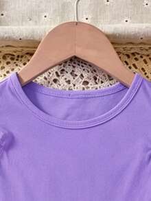 Vestido de princesa para niña, vestido de fiesta y baile, con estampado kawaii, falda de tul con flores y brillos, ideal para verano, cumpleaños - Púrpura 2 - Ver 3
