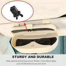 2 PCS Sunglasses Glasses Holder Catch Latch Touch Top Lid Waste Bin Latch Lock Replacement Spare Parts Self-Locking Switch Catch Repair Clip Overhead Console Roof Clip - As Pic - View 6