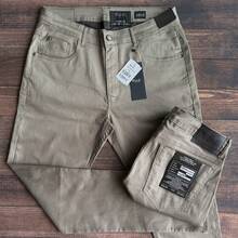 Men's Denim Jeans, EIIus, Khaki Brown - 摩卡棕 - 查看 1