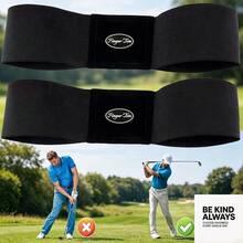 1/2 Pack Golf Swing Training Aid Arm Band Trainer, Posture Correction Aids For Men Women Golfer Beginner C37Q - Blue - View 1