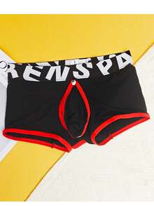 3-Pack Men's Cooling Boxer Briefs,Men's Sexy Mid-Rise Boxer Briefs - Cutout Back Design & Removable Inner Pocket,  Breathable And Comfortable Boxer Shorts, Elastic Sports Shorts, Suitable For Outdoor Sports & Casual Wear Men's Casual Underwear For Everyday Wear, Lightweight And Comfortable Briefs, A Great Gift For Him. - Random Color 3 Pack - View 11