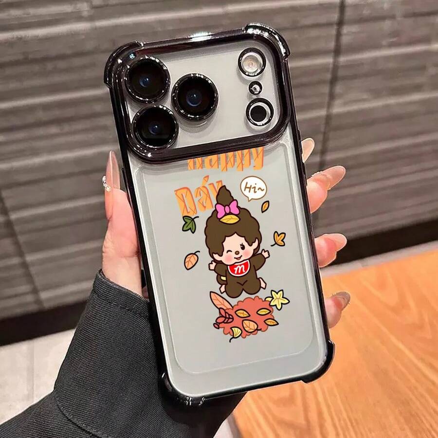 韓国風 シンプルデザイン  ユニセックス スマホケース 対応 Pixel 8A/8/8 Pro/9/9 Pro/9A/10/10PRO/Pixel 8A/8/8 Pro/9/9 Pro/9A/10/10PRO/17pro Max/17pro/17/11/12/13/14/15/15Pro/15PluS/15Pro Max/16/16Pro/16PluS/16Pro Max/MIN/X/XR  エレクトロプレート TPU 耐落下 擦り傷防止 レンズ全体保護 新学期 贈り物に最適 - 黑色 - チェックする 1