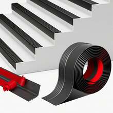 1pc Self-Adhesive L-Shaped Anti-Slip Stair Tread - No Glue Needed, PVC Rubber Edge Protection, With 7-Shape Edging Design, Suitable For Indoor/Outdoor Anti-Slip Rubber Edge Guard - A - View 13