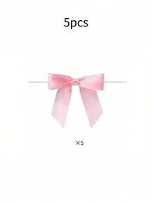 2/5/10/20入 透明塑膠禮品袋附緞帶蝴蝶結，尺寸約 15x13x7cm (5.9x5.1x2.8in)，可重複使用，適用於婚禮、生日、嬰兒派對、婚禮禮物、新娘派對伴手禮、蛋糕裝飾、包裝、派對裝飾 - 多色 - 查看 15