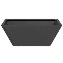 vidaXL Garten-Pflanzgefäß 5 pcs Schwarz 40 x 40 x 15 cm - A - Übersicht 6