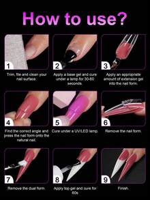 150-Piece Set: 3D Sculpting Nail Molds-Featuring A Full-Coverage, Double-Layer, And Double-Sided Design For Rapid Nail Extensions. - Clear - View 5