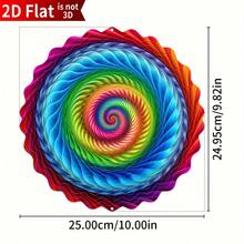 1pc "Fantasy Elegance" Wind-Driven Rotating Decor For Outdoor/Indoor - Stainless Steel Laser-Cut Metal Mandala Rotating Device, Wind-Driven Garden Art And Zen Decoration - Suitable For Balcony Or Conservatory Gift (Pendant Not Included) Style Sent Randomly - A - View 11