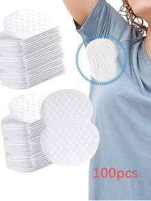 100/80/40/2pcs Set Disposable Non-Woven Sweat Pads, Minimalist White Absorbing Pads, Effective & Long-Lasting Sweat Protection, Invisible Sweat Absorber - One Size Fits All - View 19