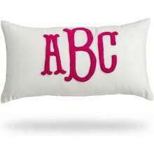 Mia'spillow Lab Wedding Monogram Punch Needle Embroidery Pillow, Custom Letter Monogram Pillow, Personalized Couple Gift Idea, Lumbar Pillow, Couple Cushion.Jpg - 1PC - Xem 2
