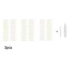 3/5/10pcs 3D Double Eyelid Tapes, Waterproof, Recommended For Beginners, Invisible, Natural, Sweat-Resistant - Nude - View 13