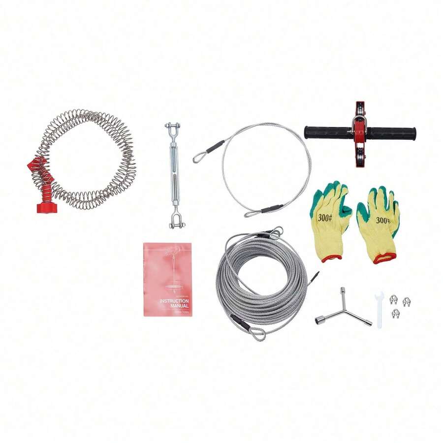 160FT Zip Line Kit With Stainless Steel Spring Brake - Multicolor - View 1