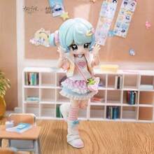 Bộ 12 món đồ chơi mini hình chìa khóa, hộp bí ẩn, búp bê BJD có thể tạo dáng, mô hình búp bê sưu tầm. - Nhiều màu - Xem 5