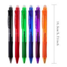 【Premium Writing Tools】6支裝塑膠可擦拭水性筆，0.5mm細筆尖，塑膠握把設計增加舒適感，6色可選，易擦拭水性筆，適合繪圖與書寫｜學生文具｜開學用品 - 多色 - 查看 11