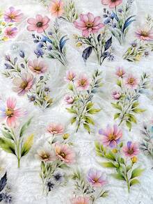 20 piezas/paquete Pegatinas florales botánicas vintage para manualidades, scrapbooking, diario, álbum de fotos y decoración DIY - El jardín está impregnado del aroma de las flores. - Ver 5