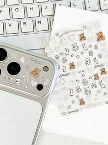 Miếng dán hình gấu bông xúc xích chống sốc, có miệng hình quái vật, tương thích với ống kính camera và ốp lưng 11 Pro/12 Pro/13 Pro/14 Pro/15 Pro/16 Pro/17 Pro. Có thể dùng làm quà tặng sinh nhật cho bạn bè và gia đình. - Nhiều màu - Xem 4