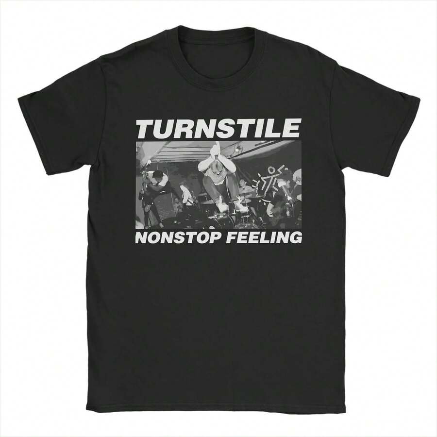 Nonstop Feeling Band Performance T-Shirt - 黑色 - 查看 1