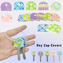 2/10/20/3pcs Random Style - Flower Shaped Colorful Silicone Key Cover, Elastic Key Protector, Multiple Colors Available, Prevent Keys From Getting Dirty And Damaged - Multicolor - View 1