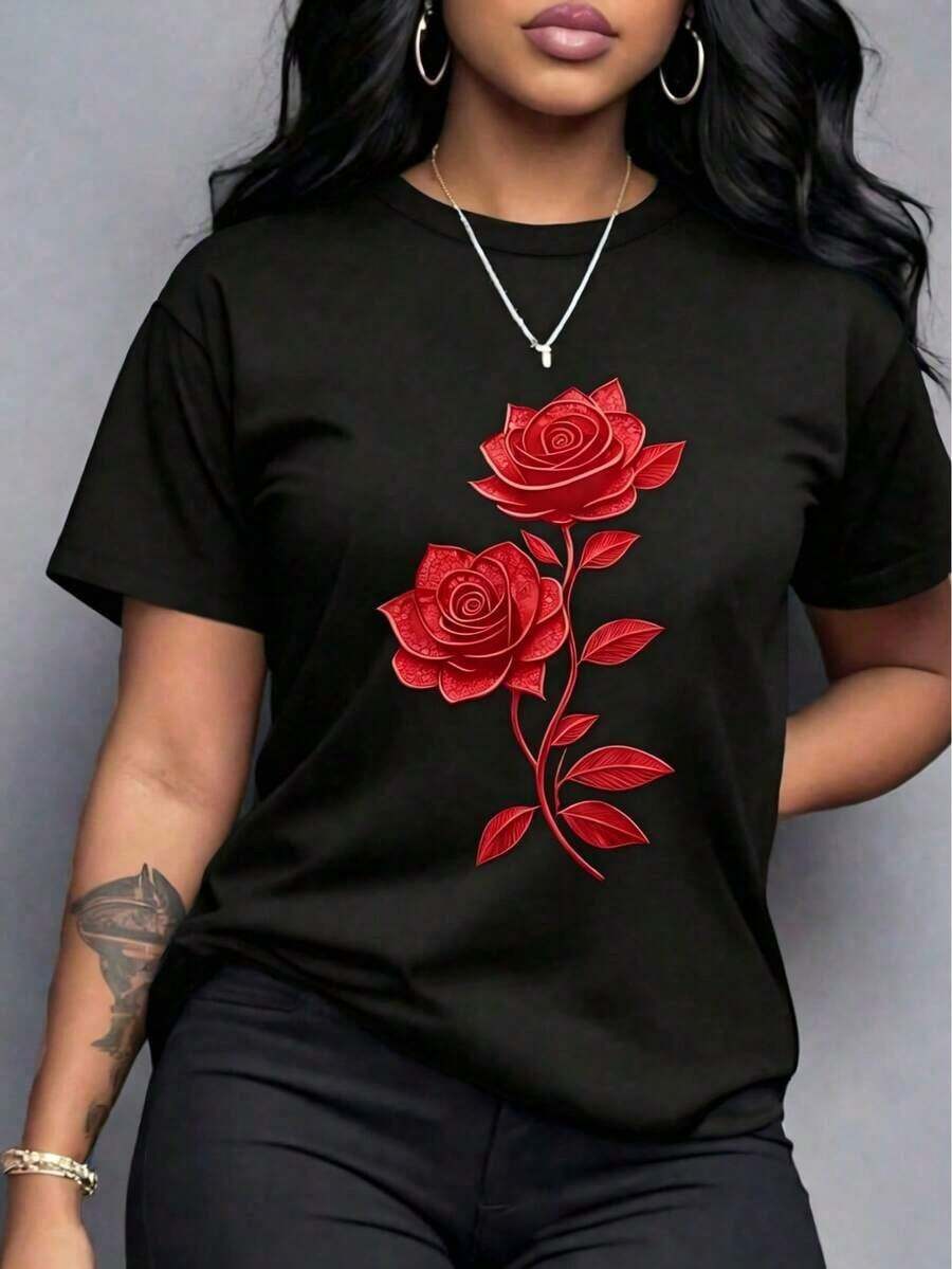 Women T-Shirts - Black - View 1