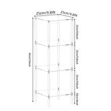 Transparent Acrylic Beverage Table, Storage Rack Display Shelf Suitable For Small Spaces, Mini Martini Drink Side Table, Applicable For Living Room & Bedroom - Transparent - View 19