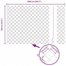 vidaXL Kettenzaun Silber - A - Übersicht 9