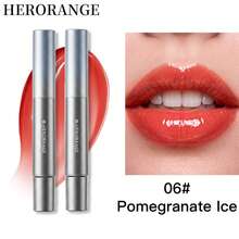 Faiccia HERORANGE Lápiz de Brillo de Labios con Punta de Masaje Metálica, Textura Cristalina de Brillo Acuoso, Suaviza Instantáneamente las Líneas de los Labios, Labios Voluminosos & Radiantes, Fórmula de Larga Duración de Alto Brillo No Pegajosa para Maquillaje de Labios Diario & Glam, Brillo de Labios con Acabado Rocío, Punta de Masaje Metálica - Multicolor - Ver 15