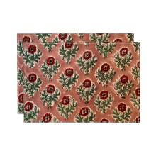 2/4/6/8pcs Vintage Floral Print Rectangular Placemats, Suitable For Home, Restaurant, Holiday Celebration, Banquet Table Decor - Multicolor - View 4
