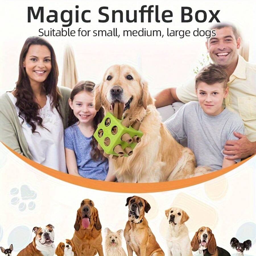 High-Quality Interactive Dog Puzzle Toy - Slow Feeding With Snack Dispenser, Suitable Dogs Of All Sizes, Reduces Boredom And Aggressive Chewing, Durable Pet Toy And Fun Accessory, Design, Long-Lasting, Exclusive Dogs - Green - View 1
