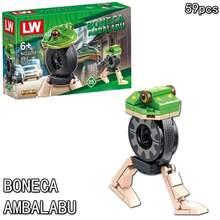 Bloques de construcción italianos Brainrot animales Tung Tung Sahur Tralalelo Tralala tiburón BricksToy regalo para niños caja ciega - 7259-5 - Ver 2