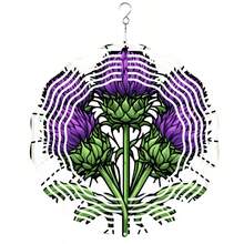 1 chiếc chuông gió kim loại hình hoa kế Scotland, trang trí ngoài trời cho sân vườn, món quà lý tưởng cho mọi dịp, thích hợp cho Giáng sinh và Lễ Tạ ơn (không bao gồm mặt dây chuyền), kiểu dáng ngẫu nhiên. - A - Xem 9