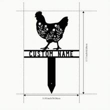 Bộ 1 sản phẩm gồm ong, gà, chuồn chuồn, cọc cắm đất, thiết kế hình silhouette bằng kim loại, quà tặng động vật nghệ thuật, trang trí xe RV, trang trí hàng rào sân vườn, cầu thang, nút cắm đất. - động vật - Xem 11
