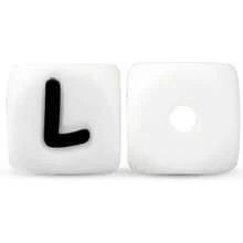 15/26/104pcs White Silicone Alphabet Beads, 12mm Square Letter Beads For Keychain And Bracelet Crafting, Durable DIY Jewelry Making Supplies - Letter - View 30