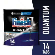 Large Capacity Finish Quantum Dishwasher Pods, No Pre-Rinse Dishwasher Detergent Tabs Soap, Advanced Clean-Remove Stubborn Stains, Effectively Remove Oil And Dirt, And Enhance Luster. Even The Dried-Up Food Residues After Being Soaked For 24 Hours Can Be Easily Removed. Multiple Users - 1 - 查看 3