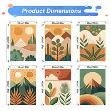 8x12 Inch/6pcs Digital Painting Kit Suitable For Adults And Beginners, Frameless, DIY Easy Acrylic Paint Set, Home Decor Craft, Ideal Gift For Birthday, Father's Day, Christmas, Mother's Day And Valentine's Day - Potted Flowers - View 8