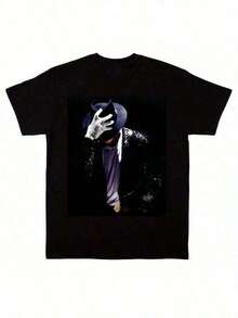 Summer Outfits For Women Classic Michael Jacksons King Of Pops T-Shirt,Men Fashion Rock T-Shirt,100% Cotton T-Shirt,Suitable Gift For Fans,Perfect & Holiday Gift For Men And Women Graphic Tee, Music,MICHAEL JACKSONS V4 TEE Vintage Graphic 90s Tee, Hip Hop Streetwear Unisex For Woman And Man Unisex Gift For Him Her, Y2K Style,Jackson Glove Graphic T-Shirt Summer Tops Crop Tops Women-Vintage Street Style Unisex Loose Cotton Short Sleeve Crew Neck T-Shirt,Summer Tops Women,Y2k Tops,Cotton Tops,Black Top,T Shirt,Cotton T Shirt Women - Đen 6 - Xem 6