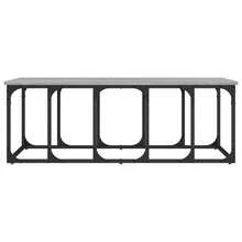 vidaXL Couchtisch Grau Sonoma 100x50x35,5 cm Holzwerkstoff - A - Übersicht 4