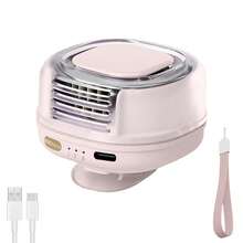 Portable Quiet Bladeless Clip-On Fan, USB Rechargeable 3-Speed Adjustable, Hands-Free Body Cooling For Outdoor Workers, Students, Sports Enthusiasts In Summer - 其他 - 查看 14