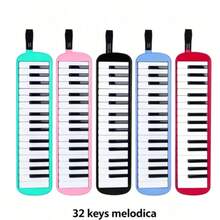 37-Key Accordion With Mouthpiece, Air Piano Keyboard Musical Instrument, Comes With Carrying Bag - Multicolor - View 10