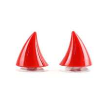 1 par de decorações luminosas em forma de chifre de diabo para capacete, adequadas para veículos elétricos e motocicletas. - A - Ver 7
