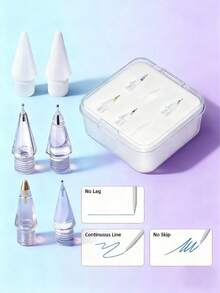 3/4/6/8pcs Replacement Nibs Compatible With Apple Pencil 1st/2nd Generation, Suitable For Pro Pencil 1st/2nd Generation, Includes Nib Covers, Pen Caps, Replacement Caps, Great Gift For Mother's Day, Birthday, Holidays - Multicolor - View 7